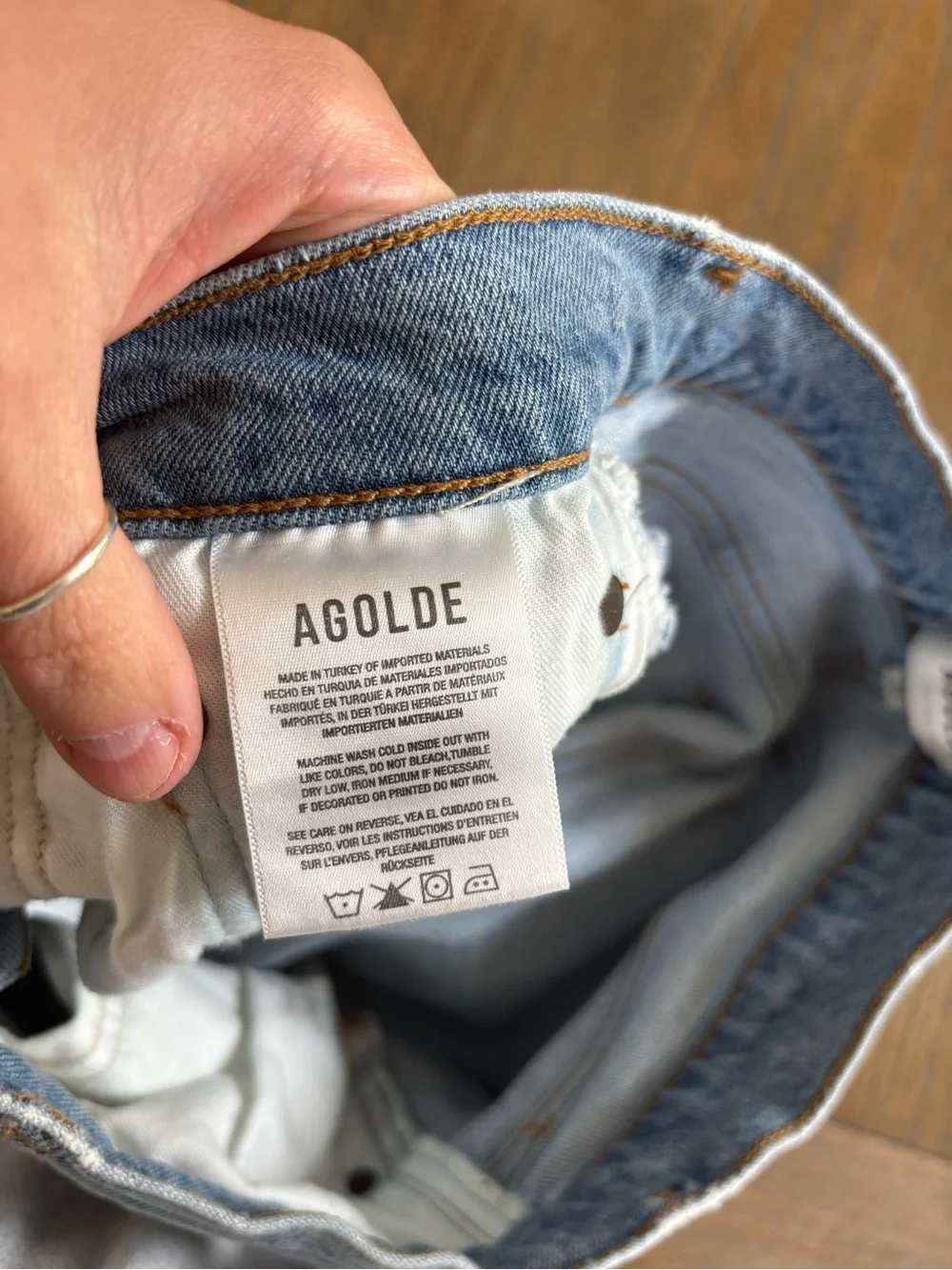 Light Blue Denim Cutoff Shorts